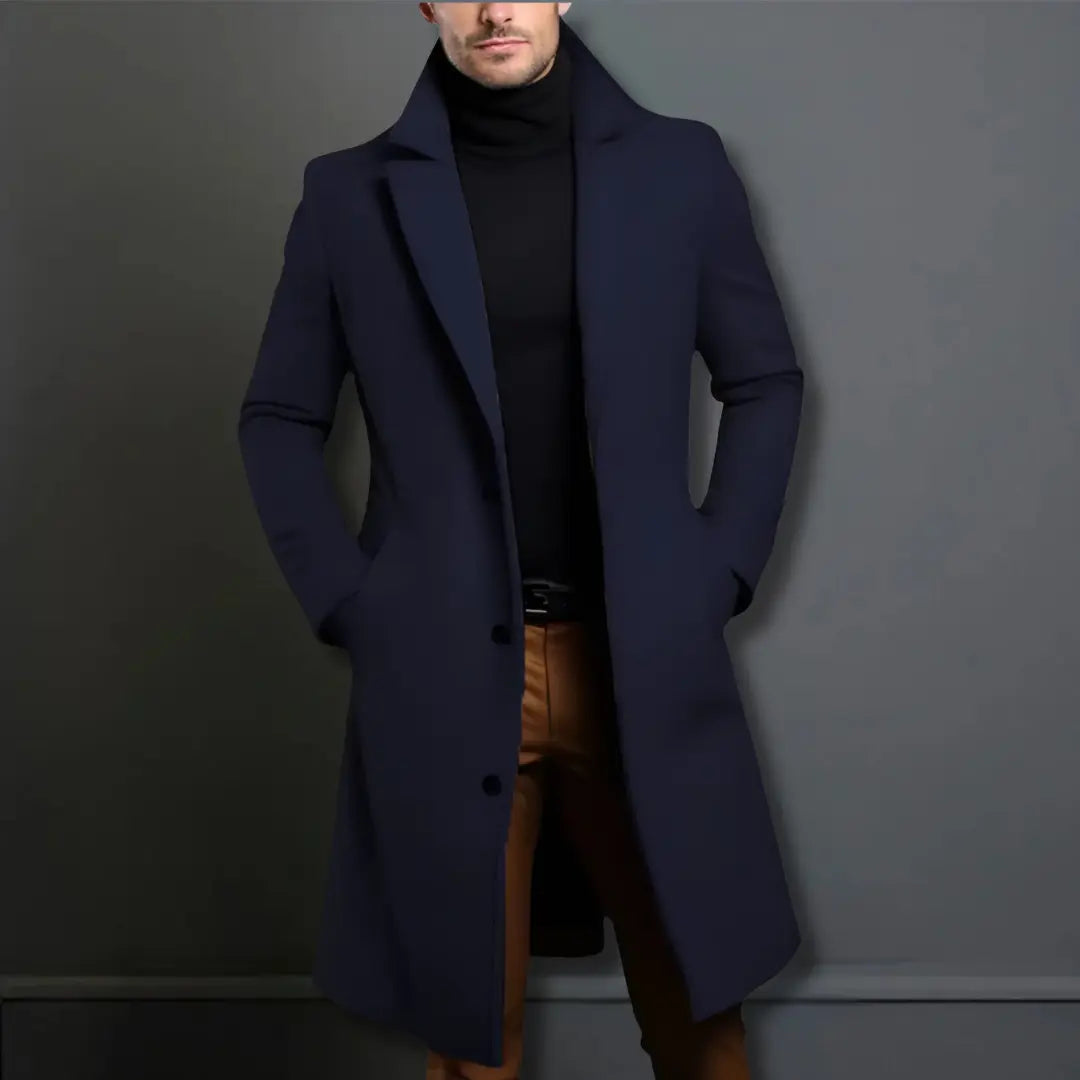 Men's Long Winter Overcoat