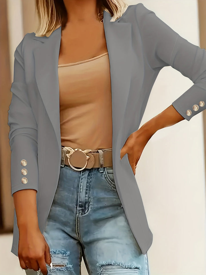 Women's Mid-Length Lapel Coat