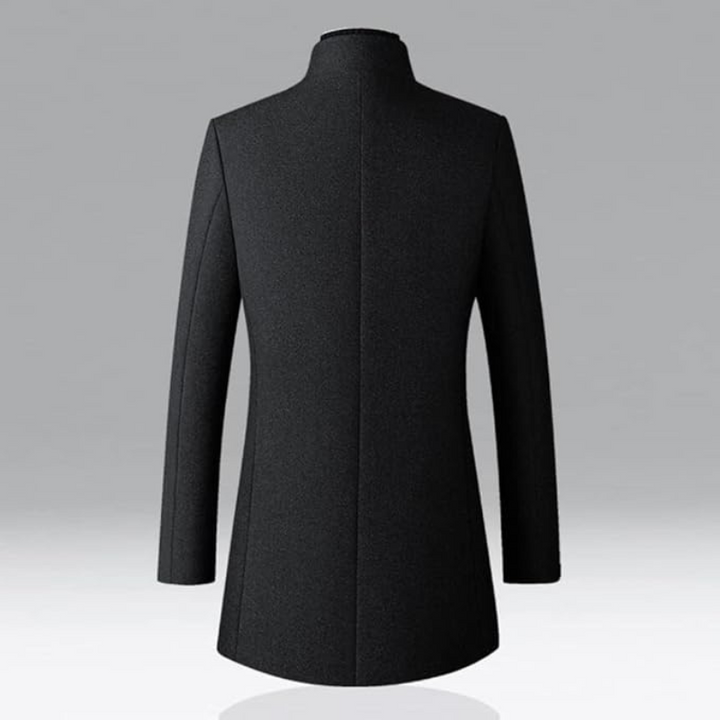 Men's Single-Breasted Trench Coat