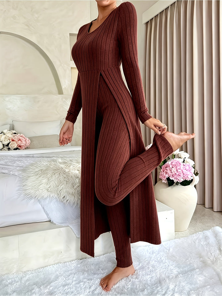 Women's Ribbed Loungewear Set