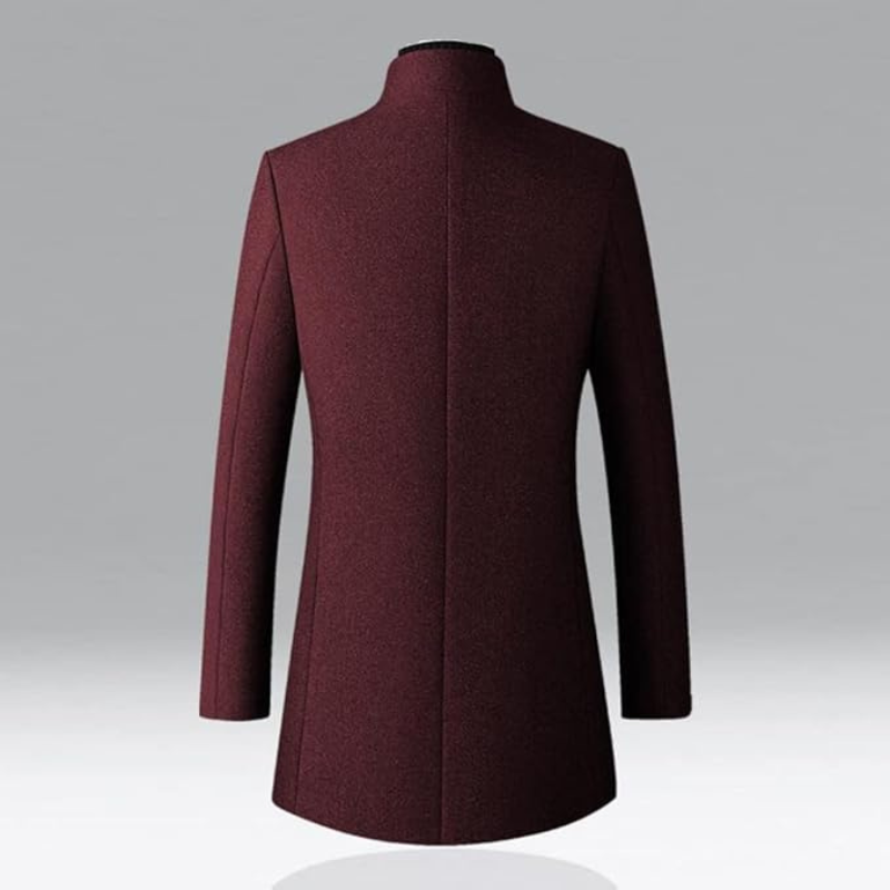 Men's Single-Breasted Trench Coat