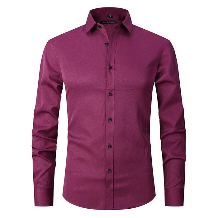 Men's Stretch Business Shirt with Long Sleeves