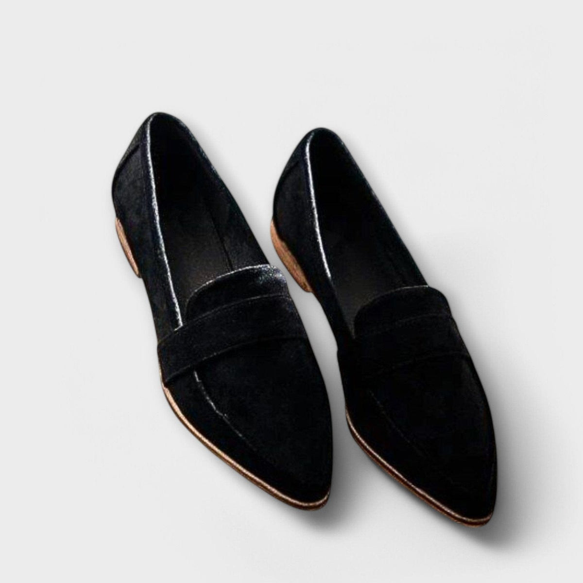 Mocassins en cuir à enfiler pour femmes