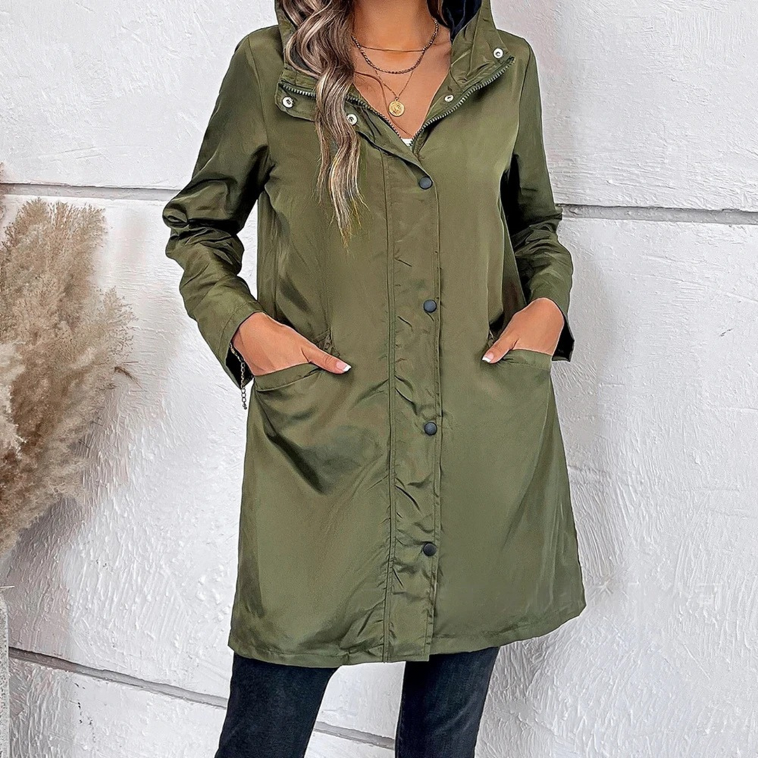 Women's Lightweight Hooded Windbreaker Jacket