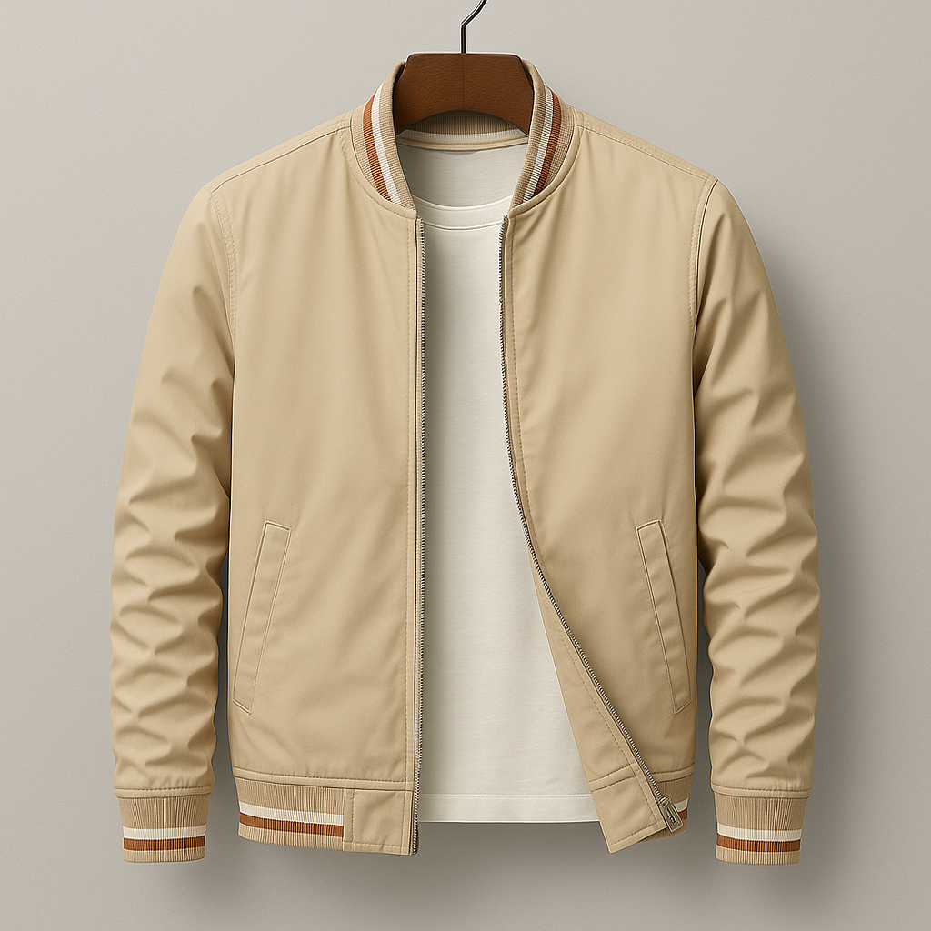 Men's Ribbed Bomber Jacket