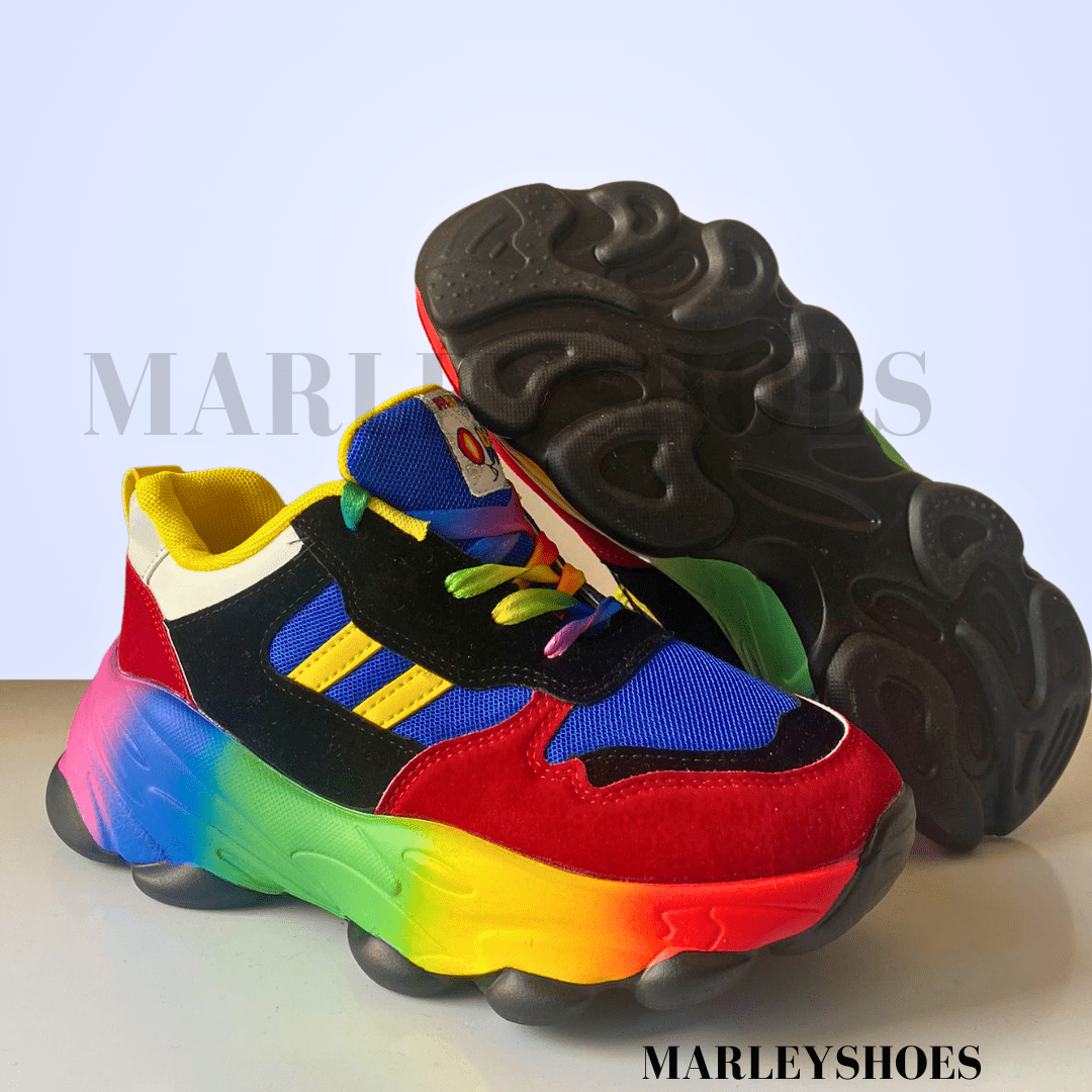 Women's Arch Support Rainbow Sneakers