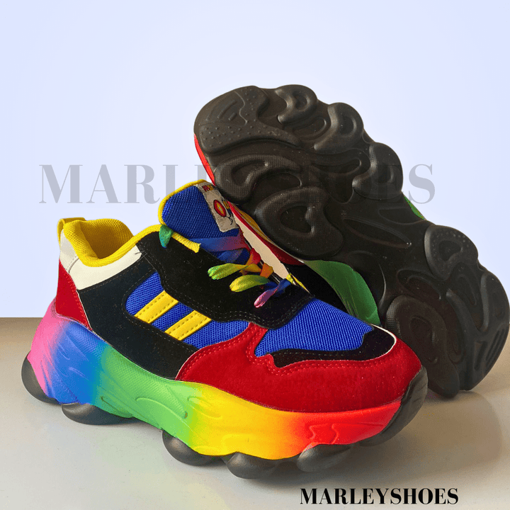 Women's Arch Support Rainbow Sneakers