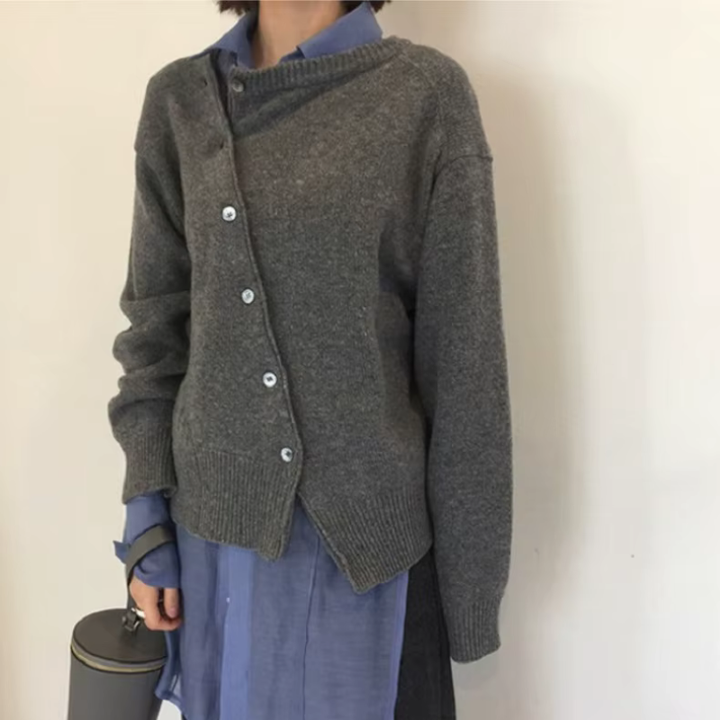 Women's Oversized Button Front Cardigan