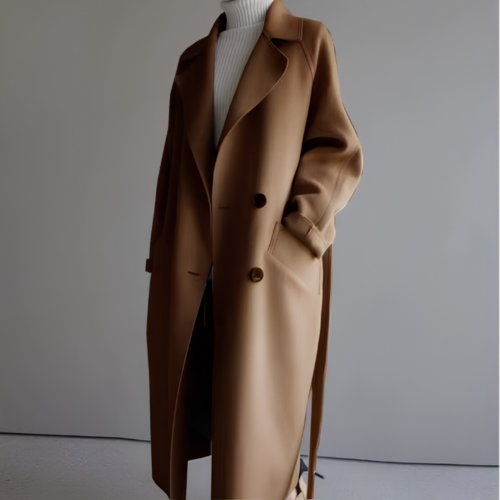 Women's Longline Button Coat