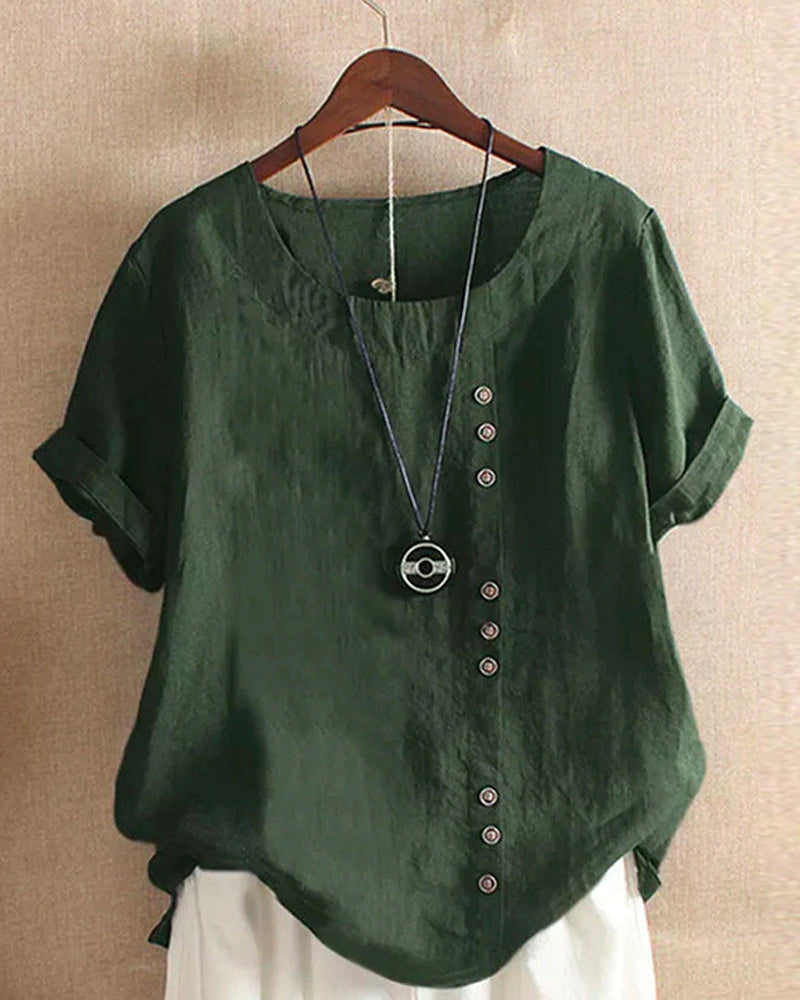 Women's Summer Blouse With Buttons
