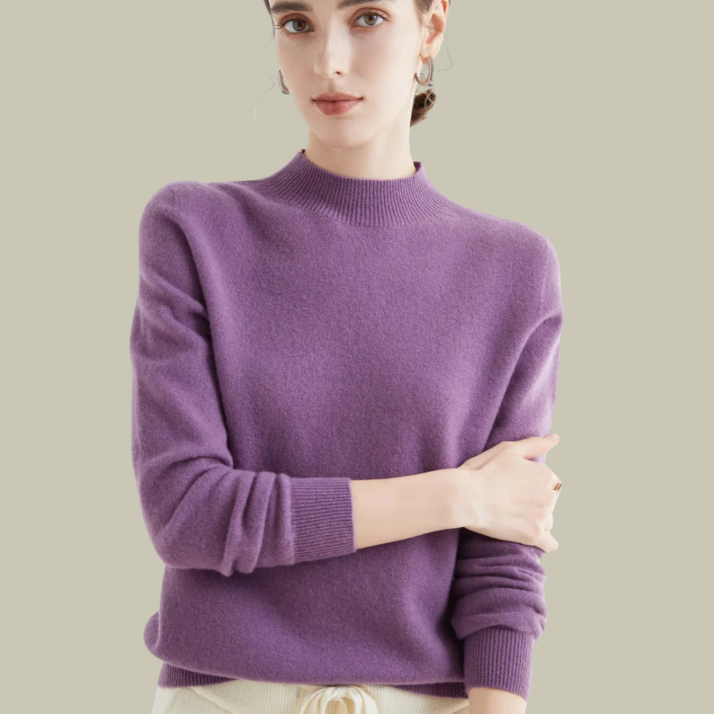 Women's Merino Wool Roll Neck Jumper