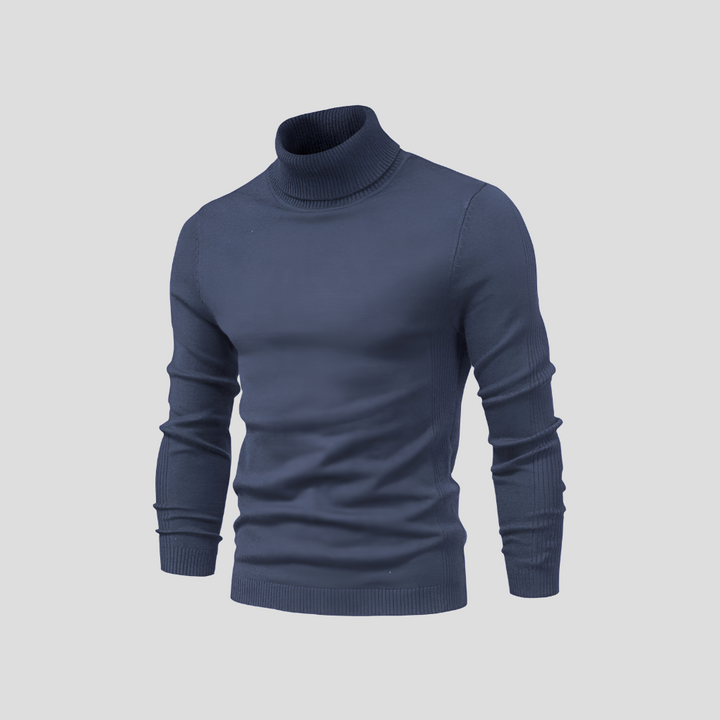 Men's Ribbed Turtleneck Jumper