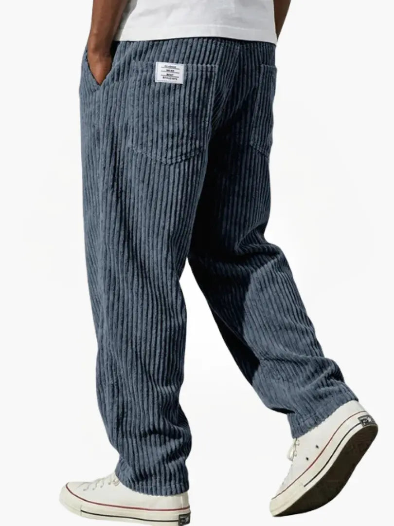 Men's Corduroy Trousers with Straight Leg
