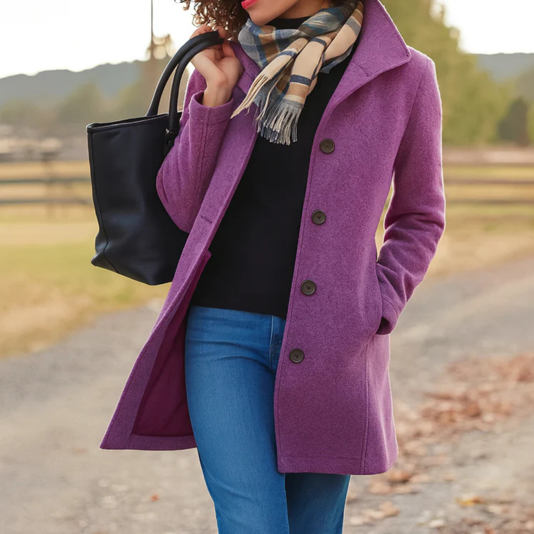 Women's Straight Cut Wool Coat