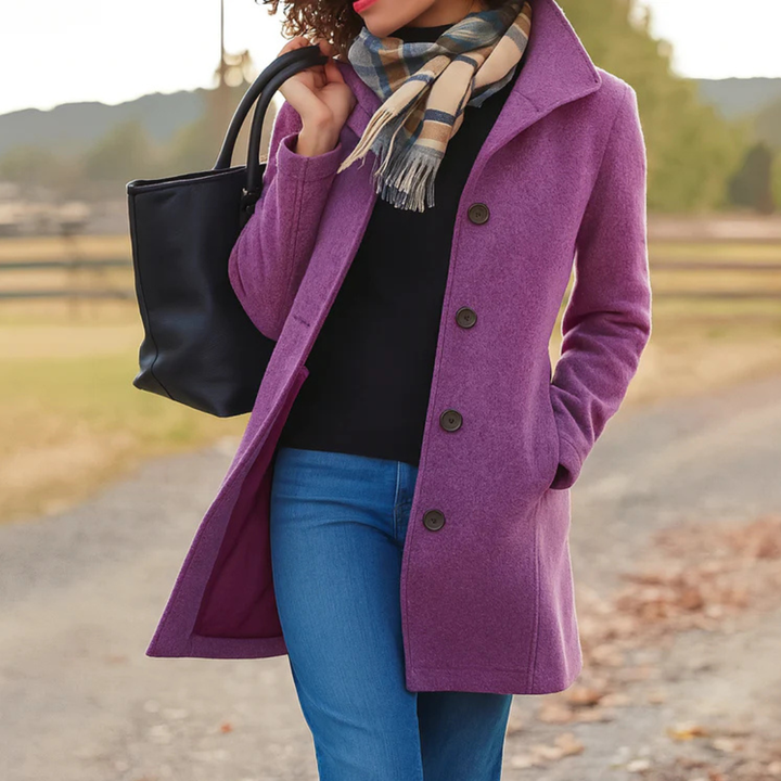 Women's Straight Cut Wool Coat