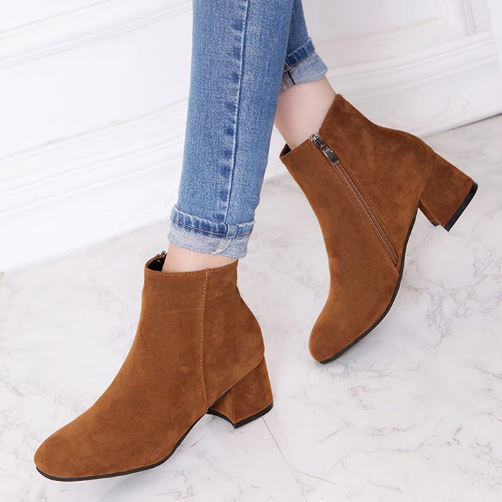 Women's Block Heel Chelsea Ankle Boots