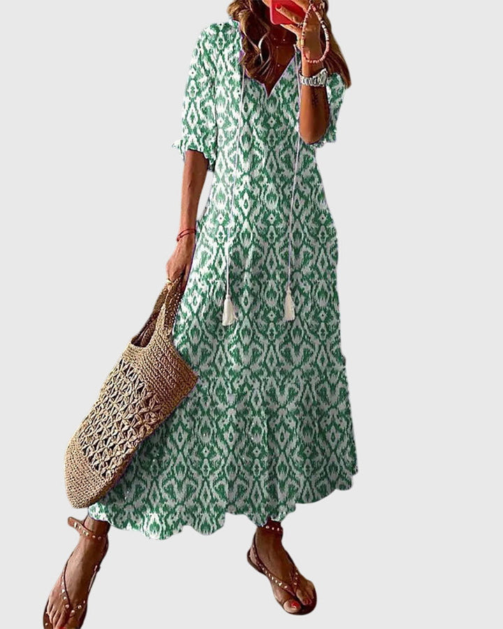 Natalia | Women's Summer Midi Boho Dress