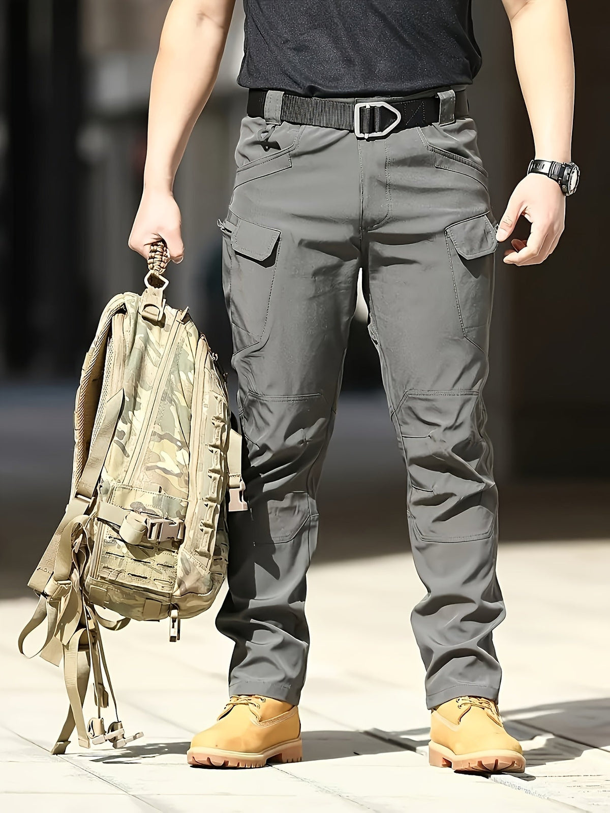 Pantalon utilitaire pour homme avec plusieurs poches