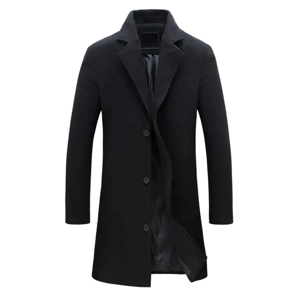 Men's Long Winter Overcoat