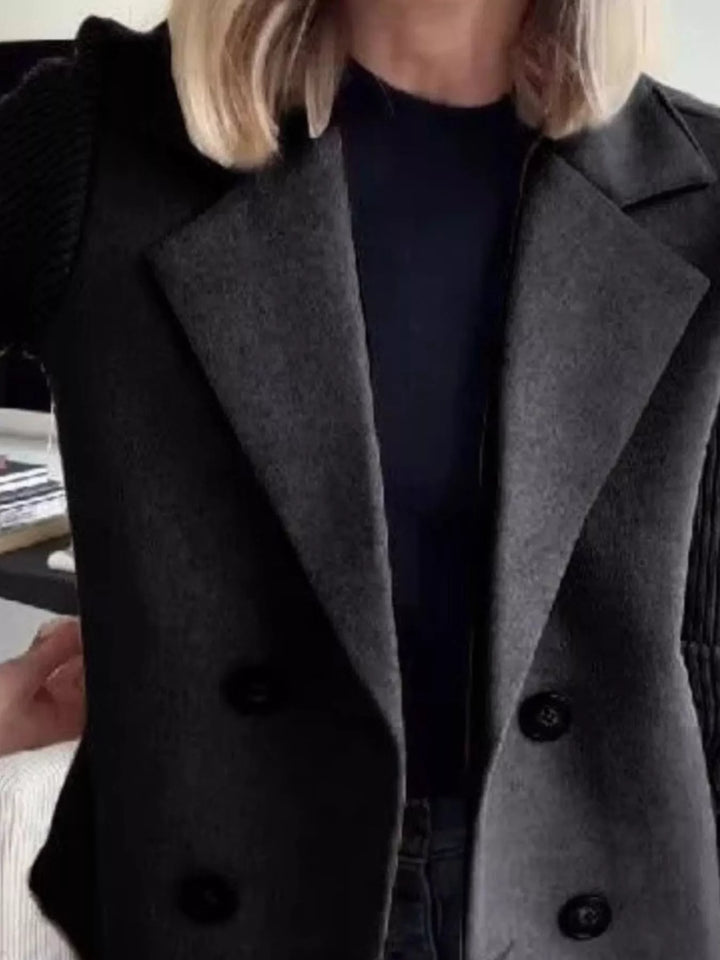 Women's Mid-Length Shawl Collar Coat
