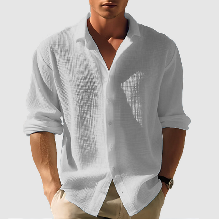 Men's Casual Summer Button-Down Shirt for Men