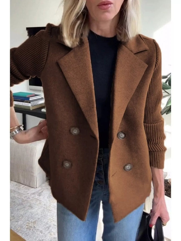 Women's Mid-Length Shawl Collar Coat