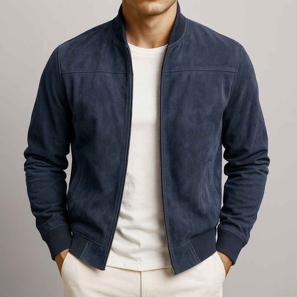 Matteo | Men's Premium Suede Bomber Jacket