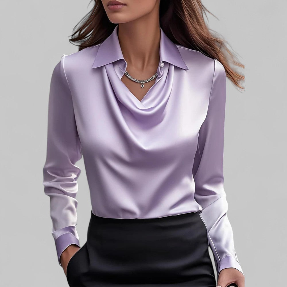 Women's Blouse with a Water-Neckline