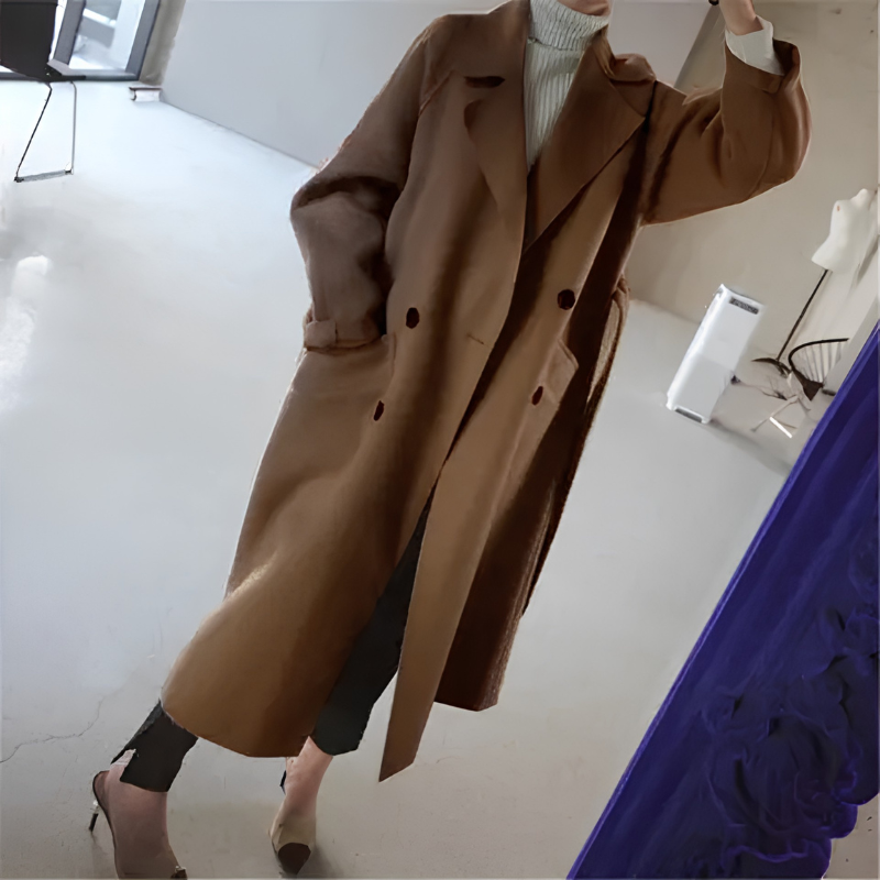 Women's Longline Button Coat