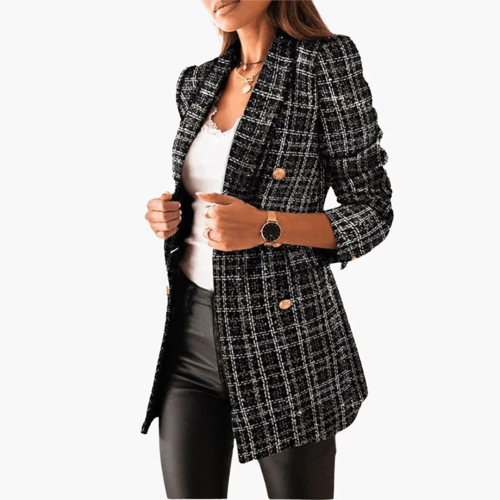 Blazer en tweed pour femme
