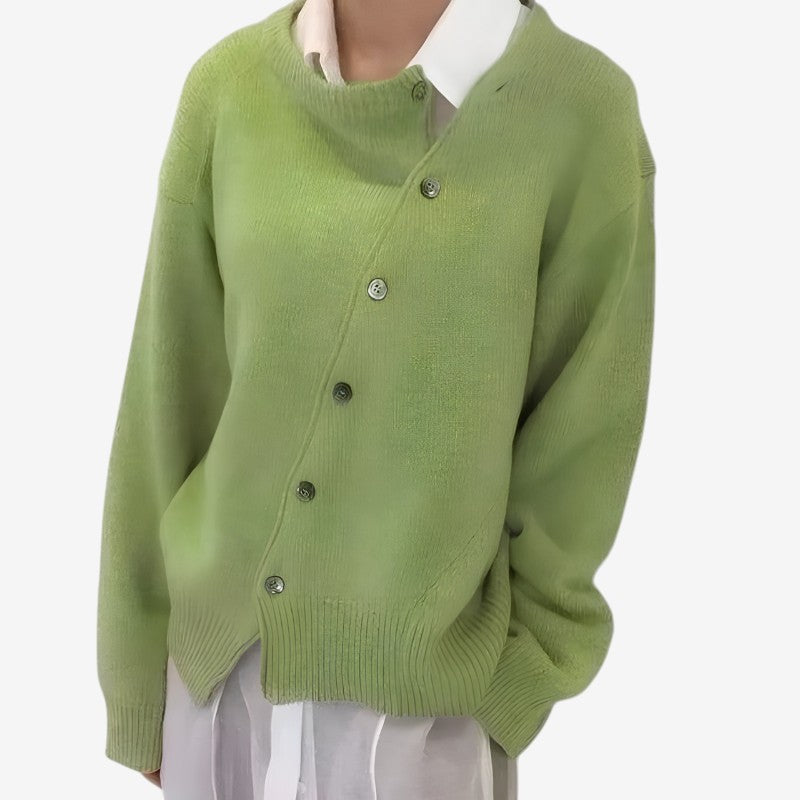 Women's Oversized Button Front Cardigan