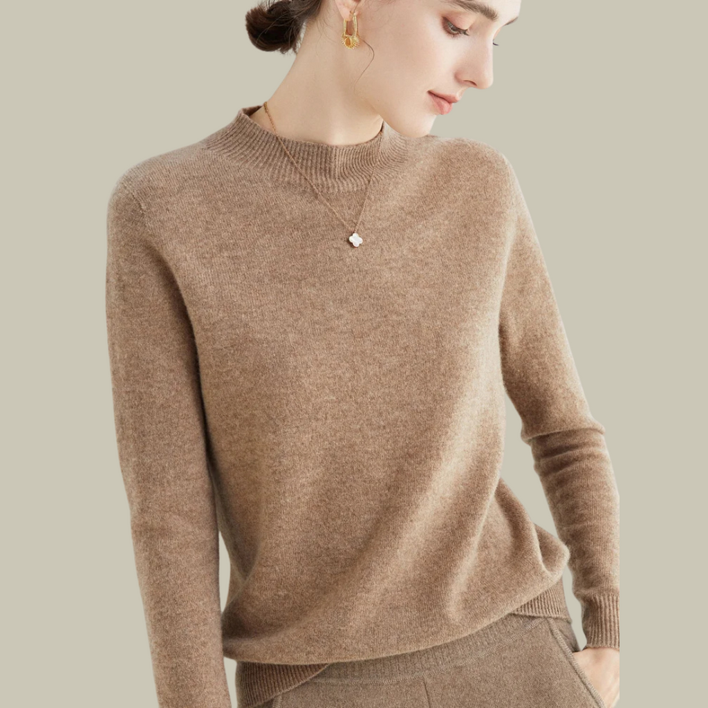 Women's Merino Wool Roll Neck Jumper