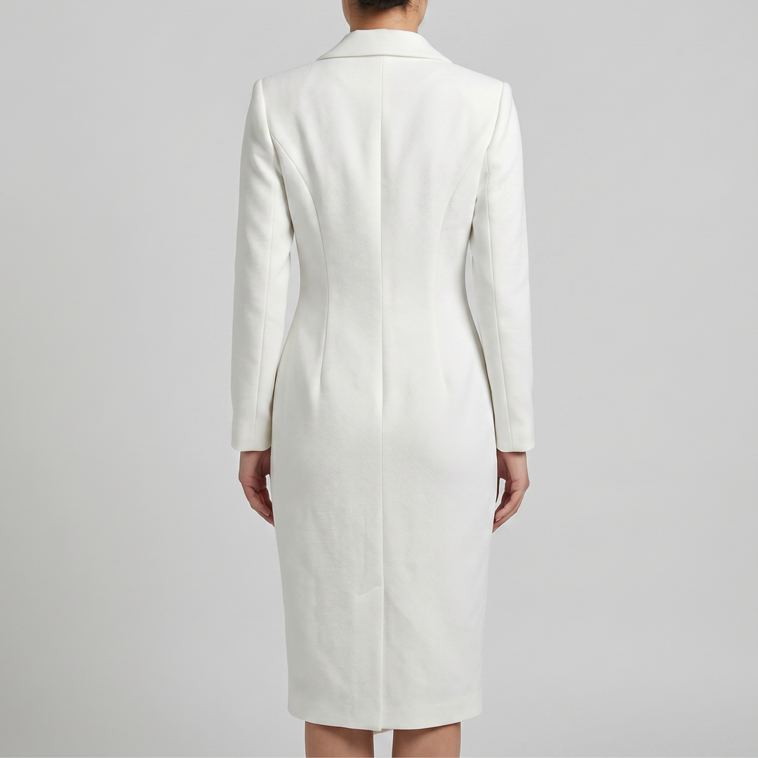 Renata | Elegant Midi Dress with Collar