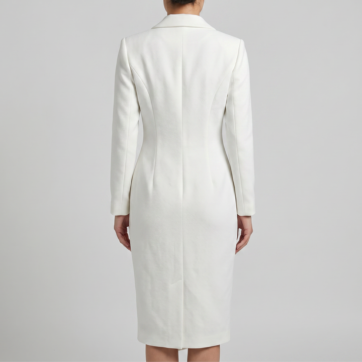 Renata | Elegant Midi Dress with Collar