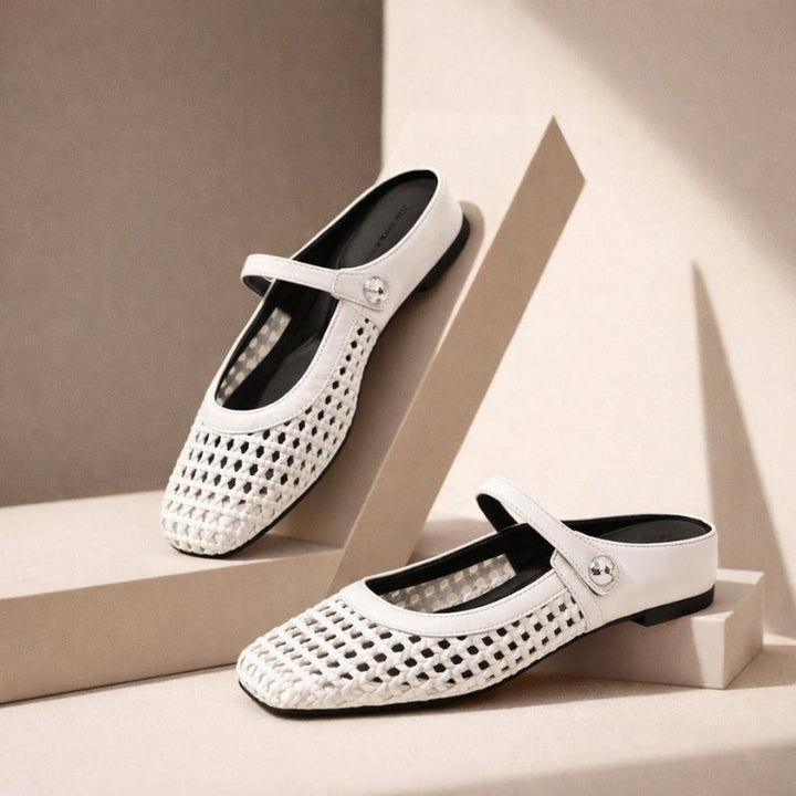 Ewa | Women's Orthopedic Ballet Flats with Strap