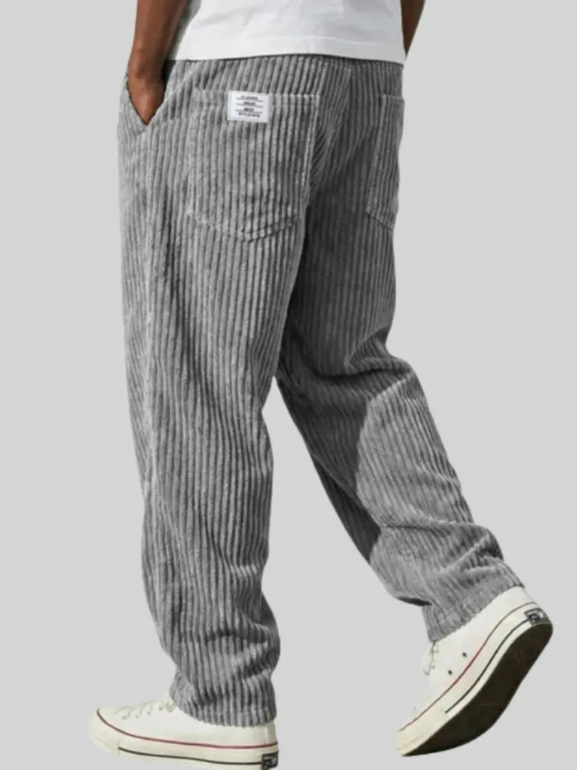 Men's Corduroy Trousers with Straight Leg