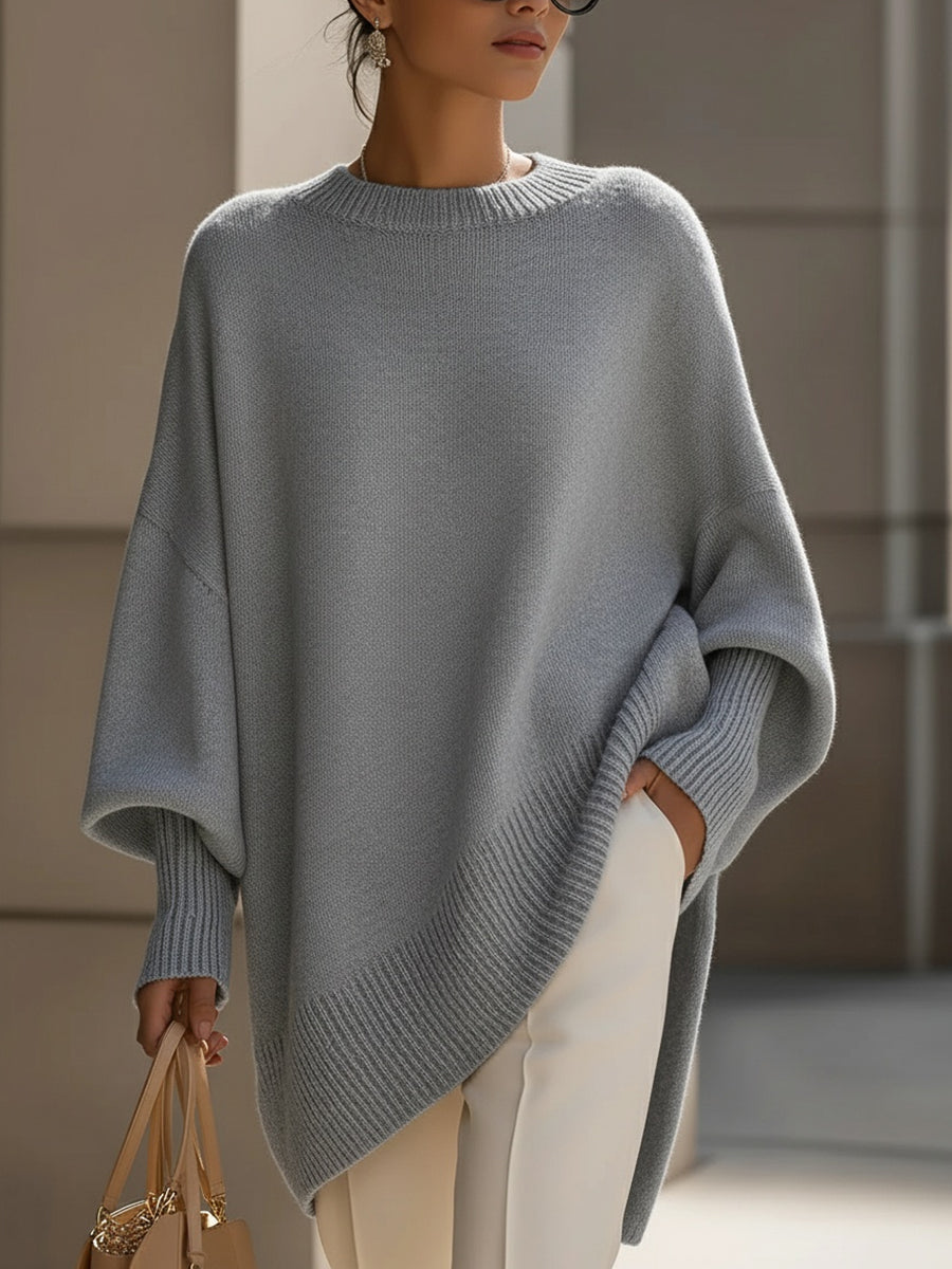 Pull oversize en maille pour femme