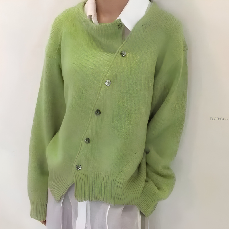 Women's Oversized Button Front Cardigan