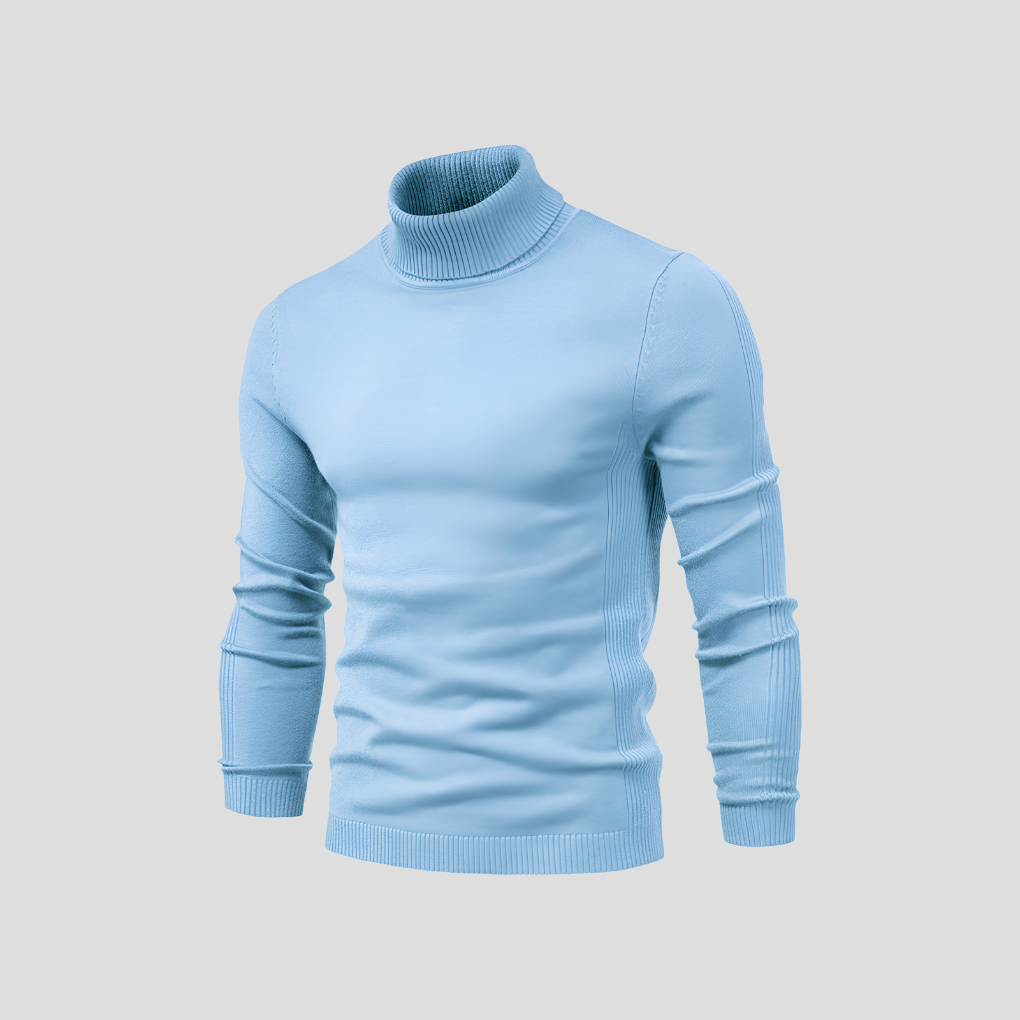 Men's Ribbed Turtleneck Jumper