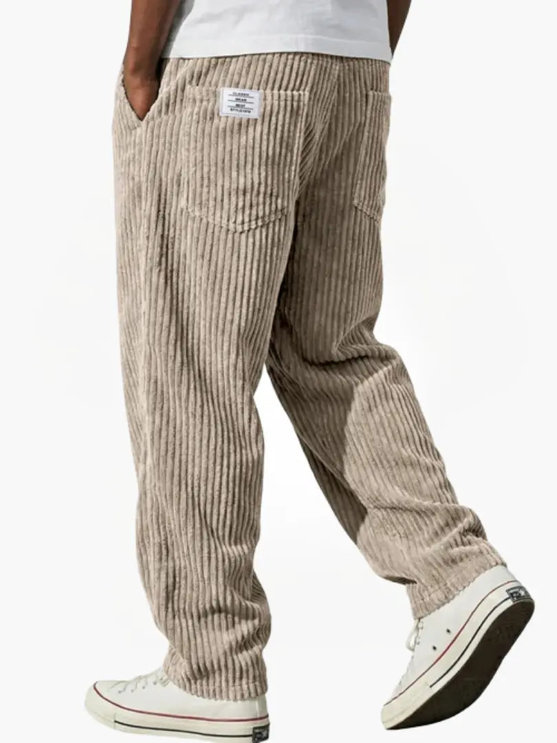 Men's Corduroy Trousers with Straight Leg