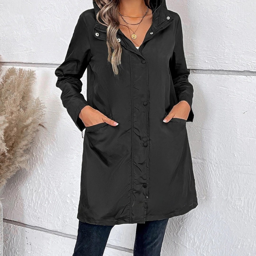 Women's Lightweight Hooded Windbreaker Jacket
