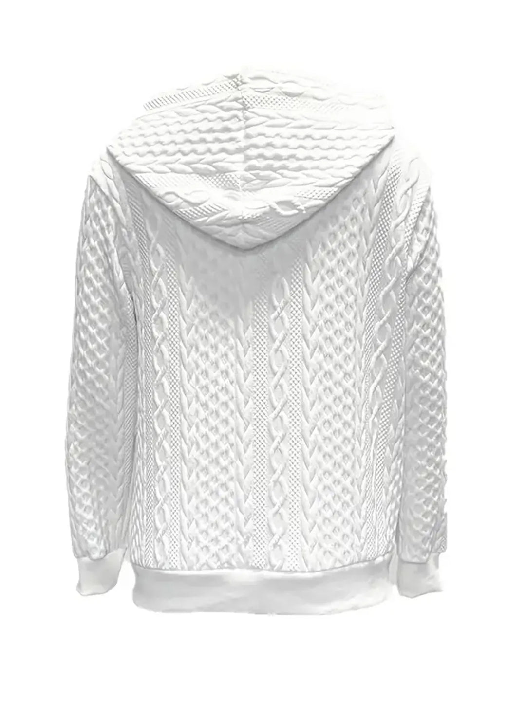 Women's Jacquard Hooded Zip Jacket