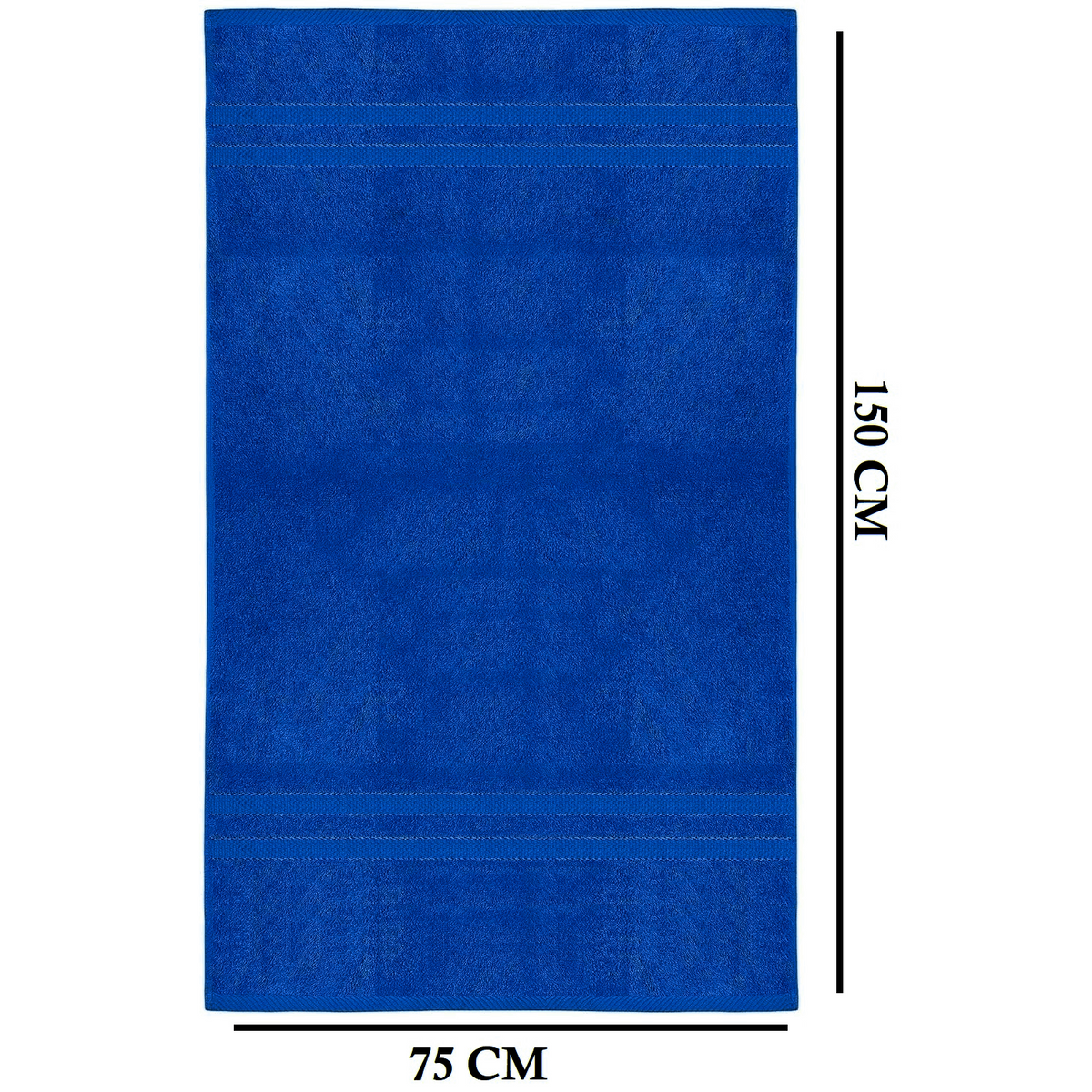 4-Piece Bath Towel Set with Quick-Dry Cotton Terry and Dobby Border - Image 29