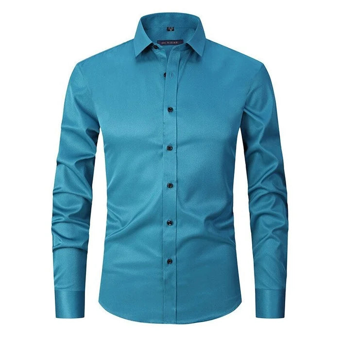Men's Stretch Business Shirt with Long Sleeves