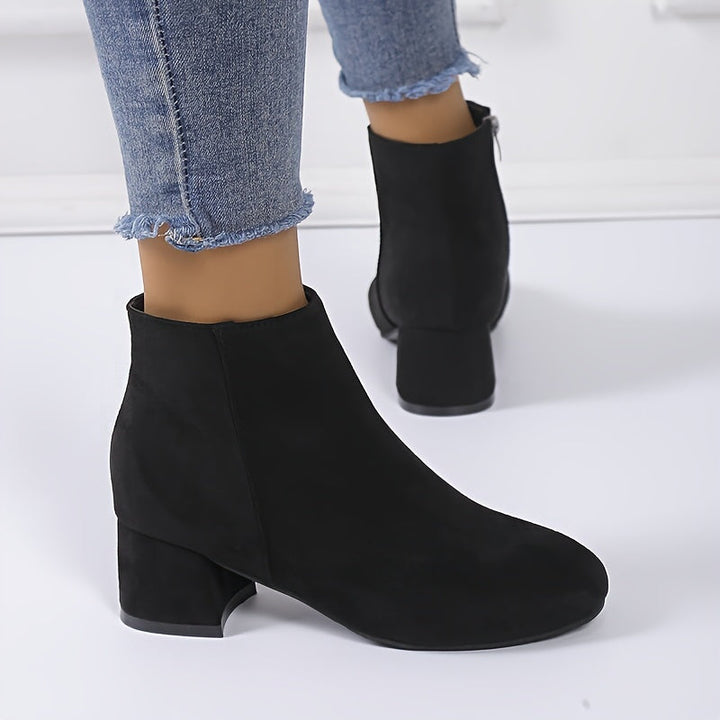 Women's Block Heel Chelsea Ankle Boots