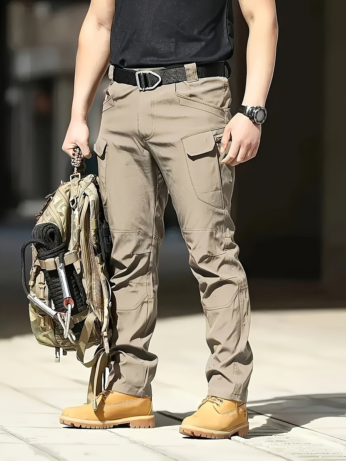 Pantalon utilitaire pour homme avec plusieurs poches