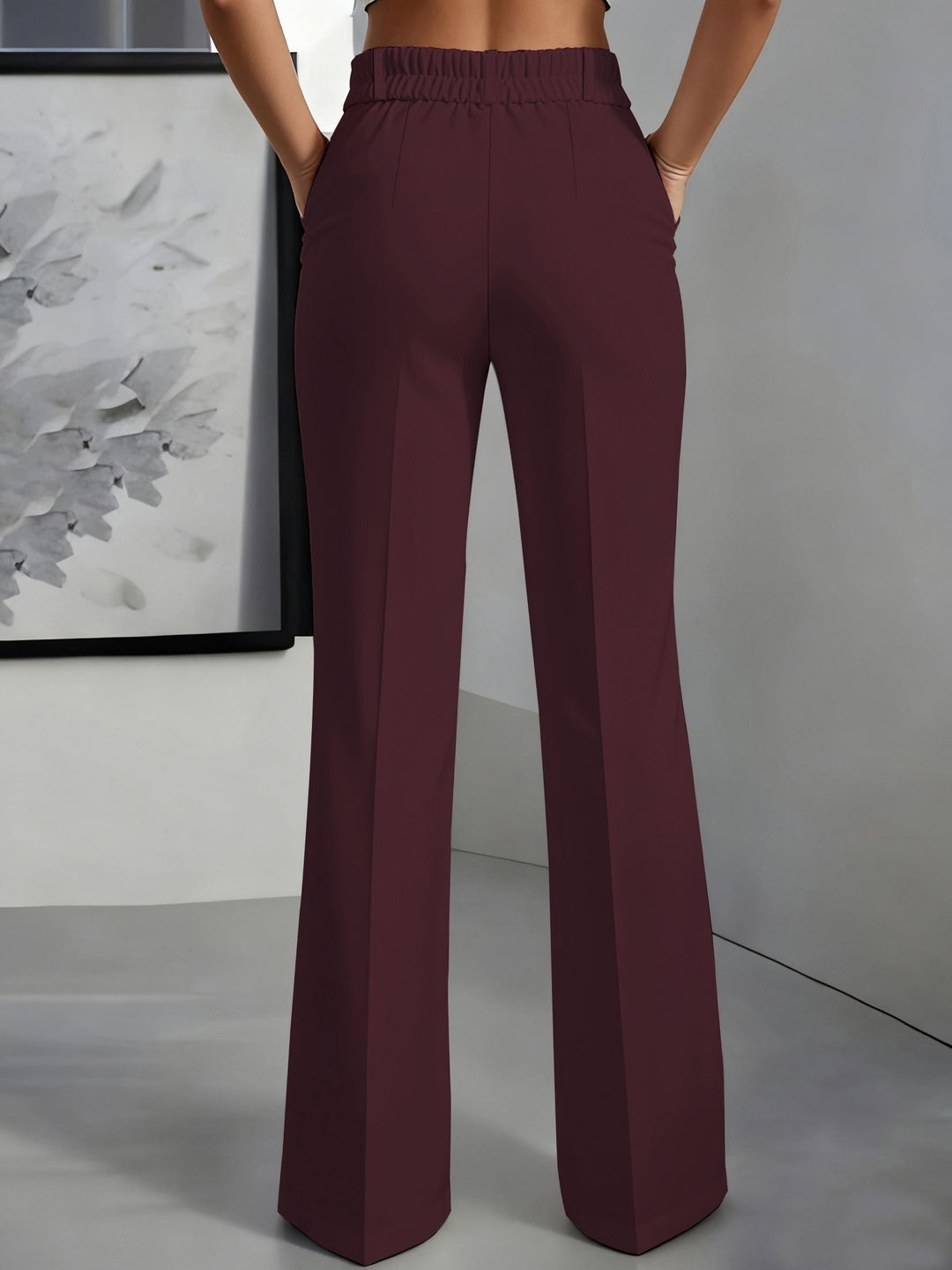 Women's High Rise Wide Leg Trousers