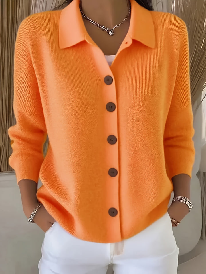 Women's Casual Button-Up Cardigan