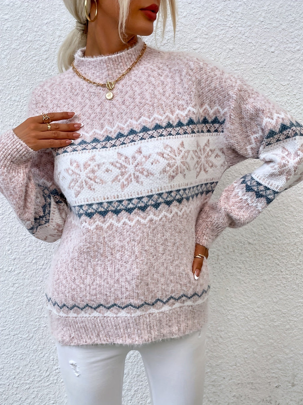 Women's Christmas Snowflake Jumper