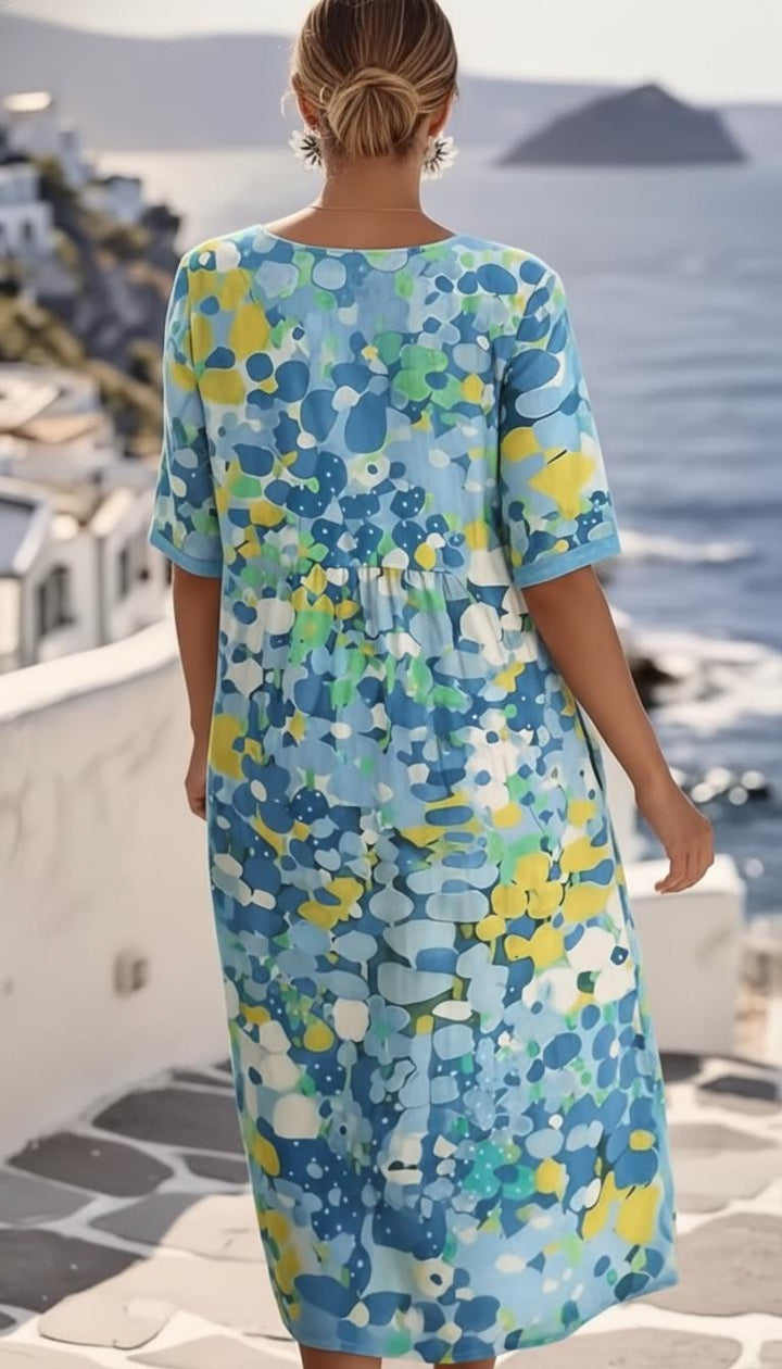 Women's Floral Wedding Guest Midi Dress